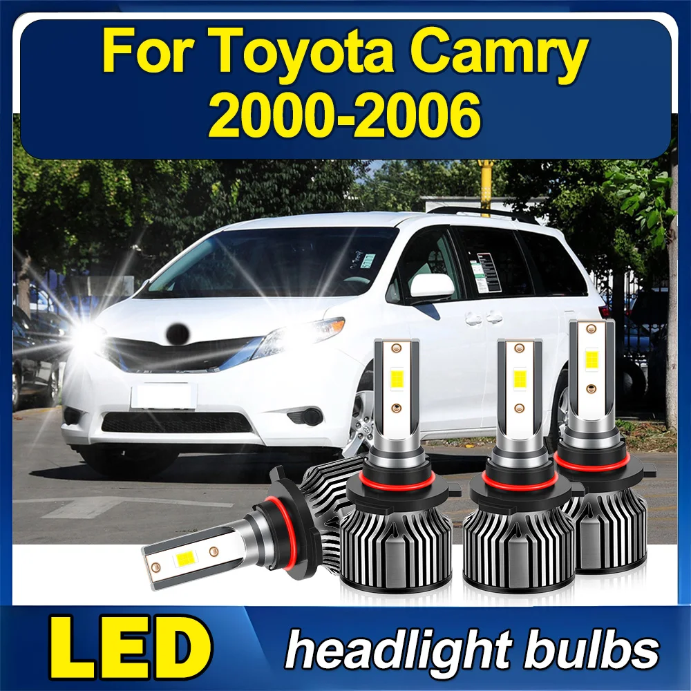 

3570 CSP 6500K white LED Headlight Kit 9005 9006 High/Low Lamp Bulb Super Bright Headlamps For Toyota Camry 2000-2006