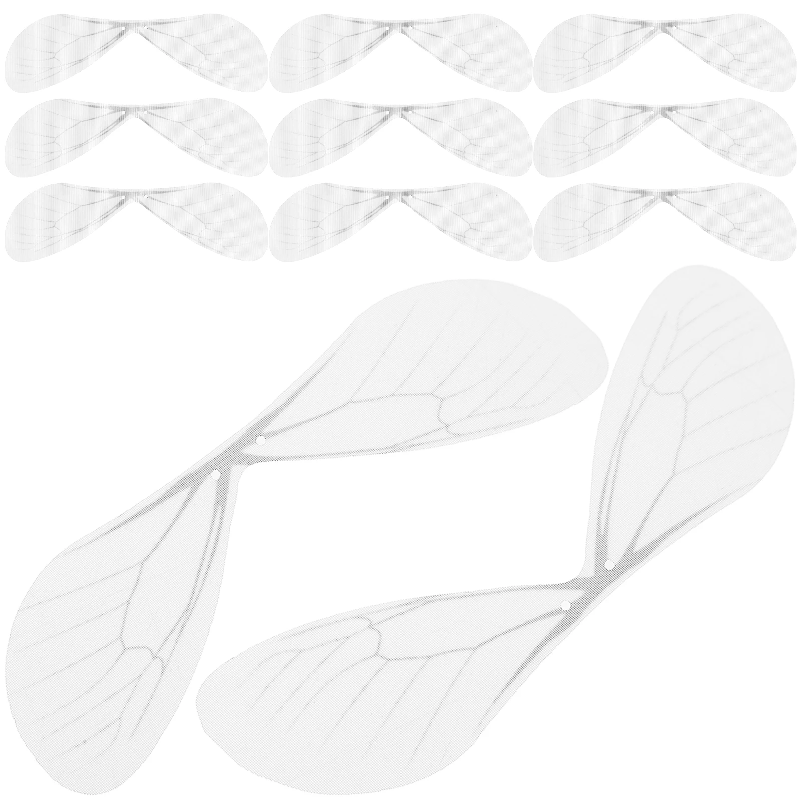 

50pcs White Dragonfly Wings Hanging Decoration Artificial Earring Accessories Craft Supplies Jewelry Making DIY Decor