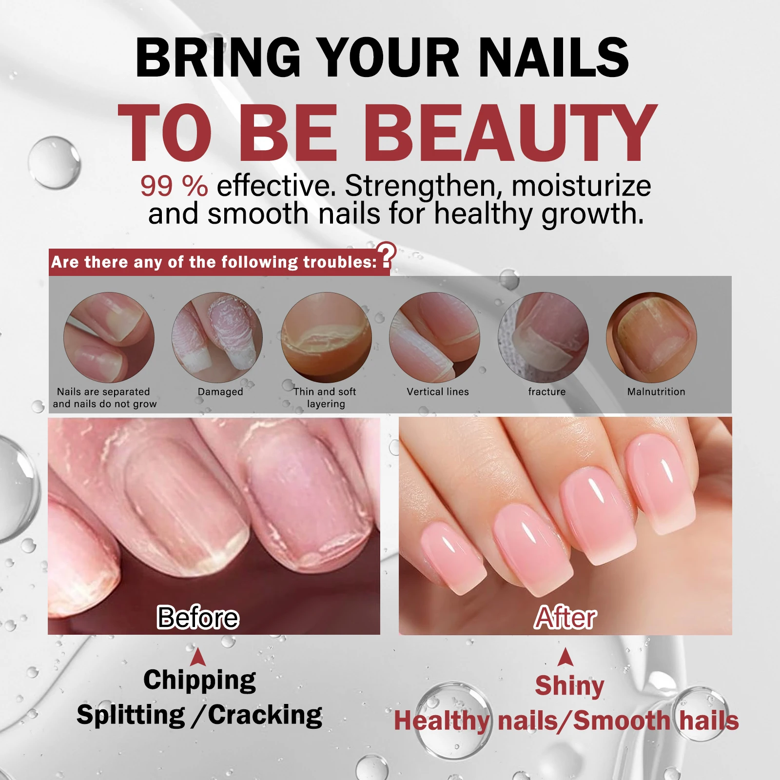 New 12ML Strength Base Oil for Nail Care Repair Damage Improve The C Are Manicure Care Supplies Multi functional Nutritional Oil