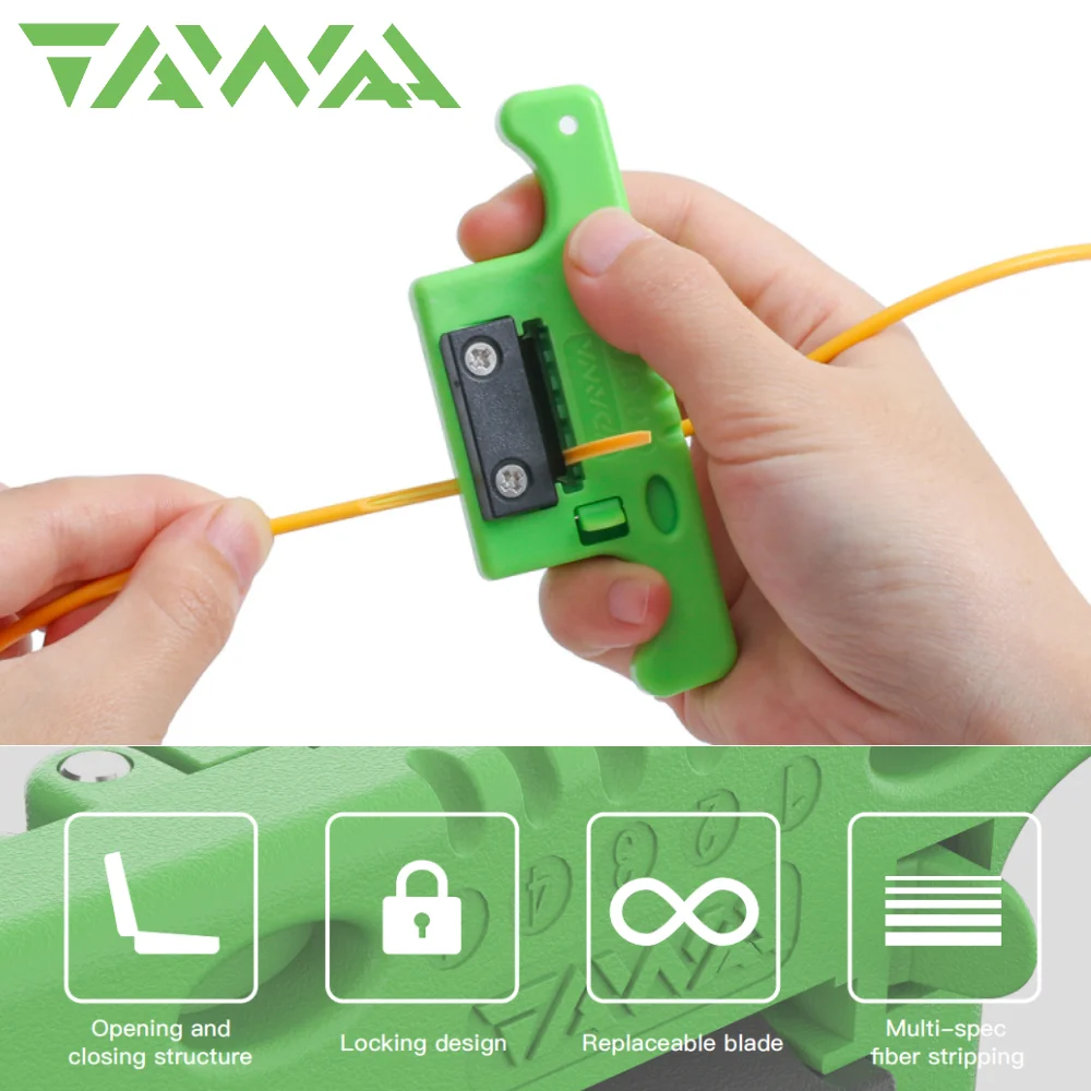 TAWAA Optical Fiber Loose Tube FTTH Fiber Optical Cable Ribbon Stripper Mid-span Access Tool Miller