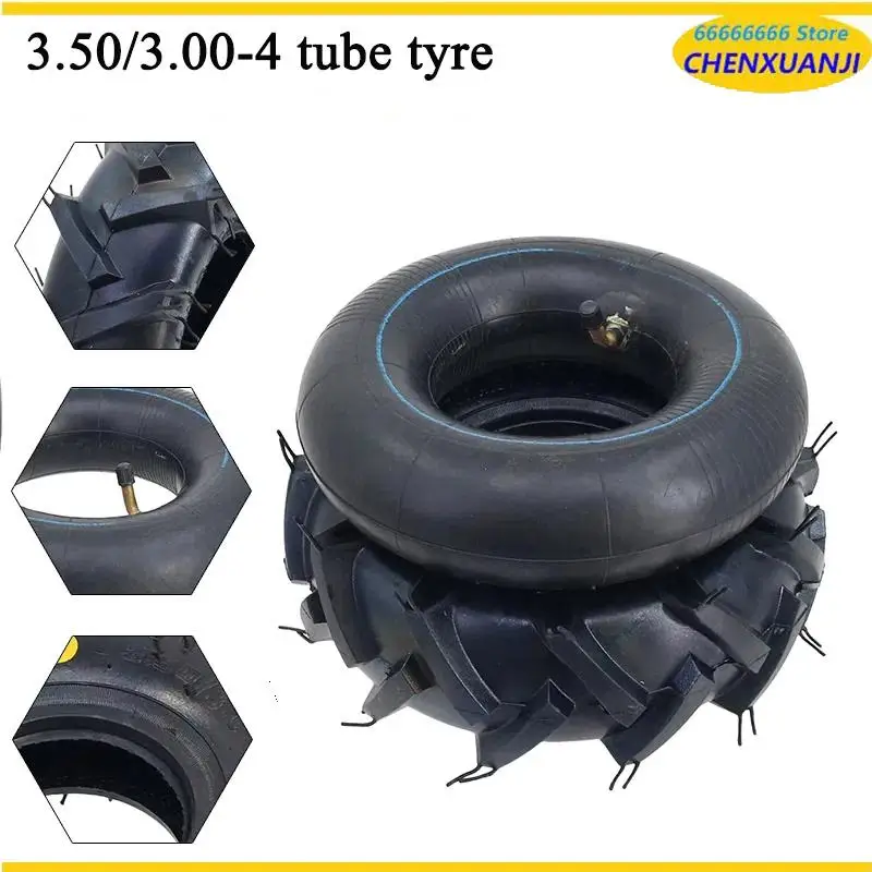 جديد 3.50/3.00-4 بوصة ملحقات الأنبوب الداخلي للإطارات الحارث لعربة الحديقة حديقة جرار الروتاري الحارث سكوتر الدراجة
