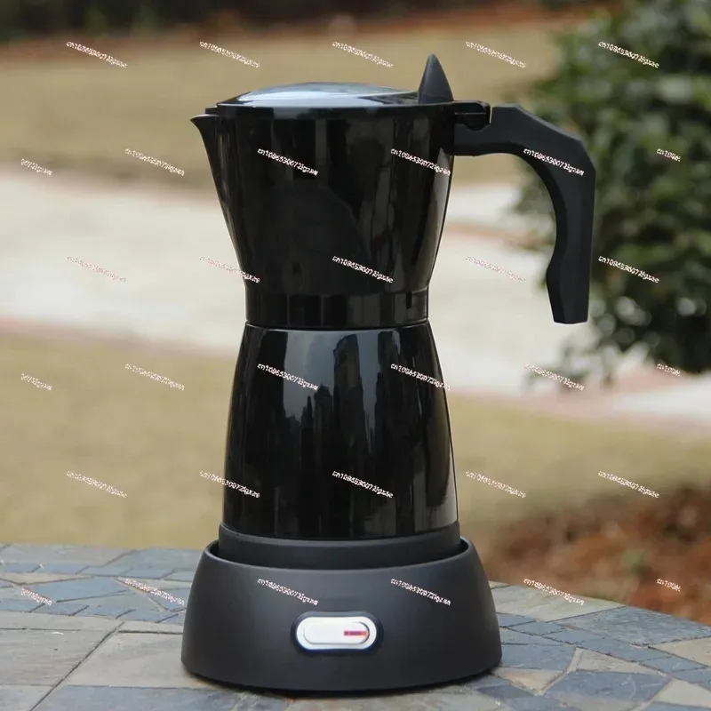 Visual Electric Aluminum Plug-in Coffee Pot Visual Italian Portable Coffee Machine Moka Pot