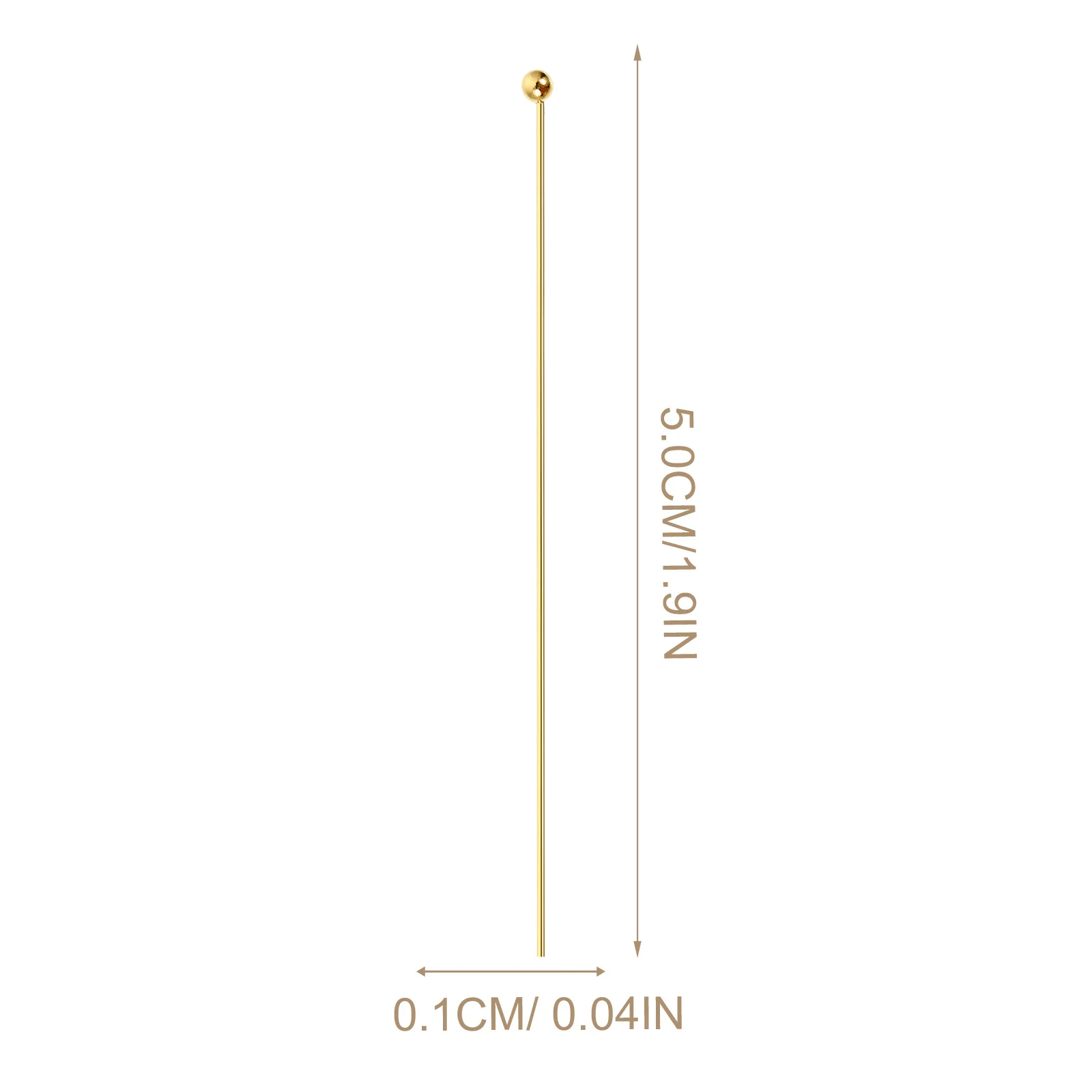 1 Box Stainless Steel Ball Head Pins Metal DIY Jewelry Making Supplies for Earrings Necklaces Bracelets Crafts