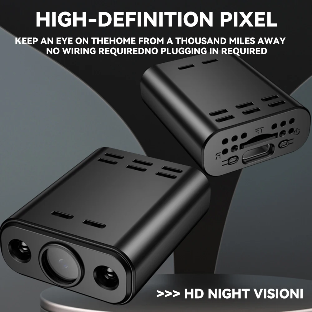 كاميرا صغيرة لاسلكية واي فاي 2.4G واي فاي اتجاهين الحديث كشف الحركة تنبيهات P2P المحمولة CCTV مراقبة الطفل كاميرا فيديو #2