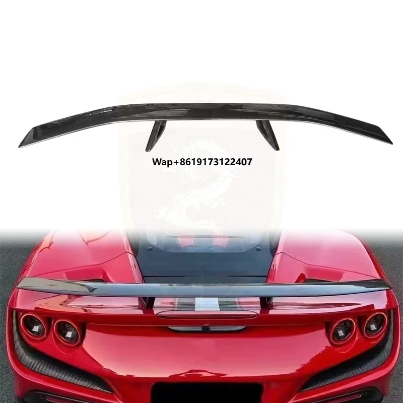 

For F8 Car Rear Spoiler Novi Style Dry Carbon Fiber Rear Wing Car Accessories Auto Parts