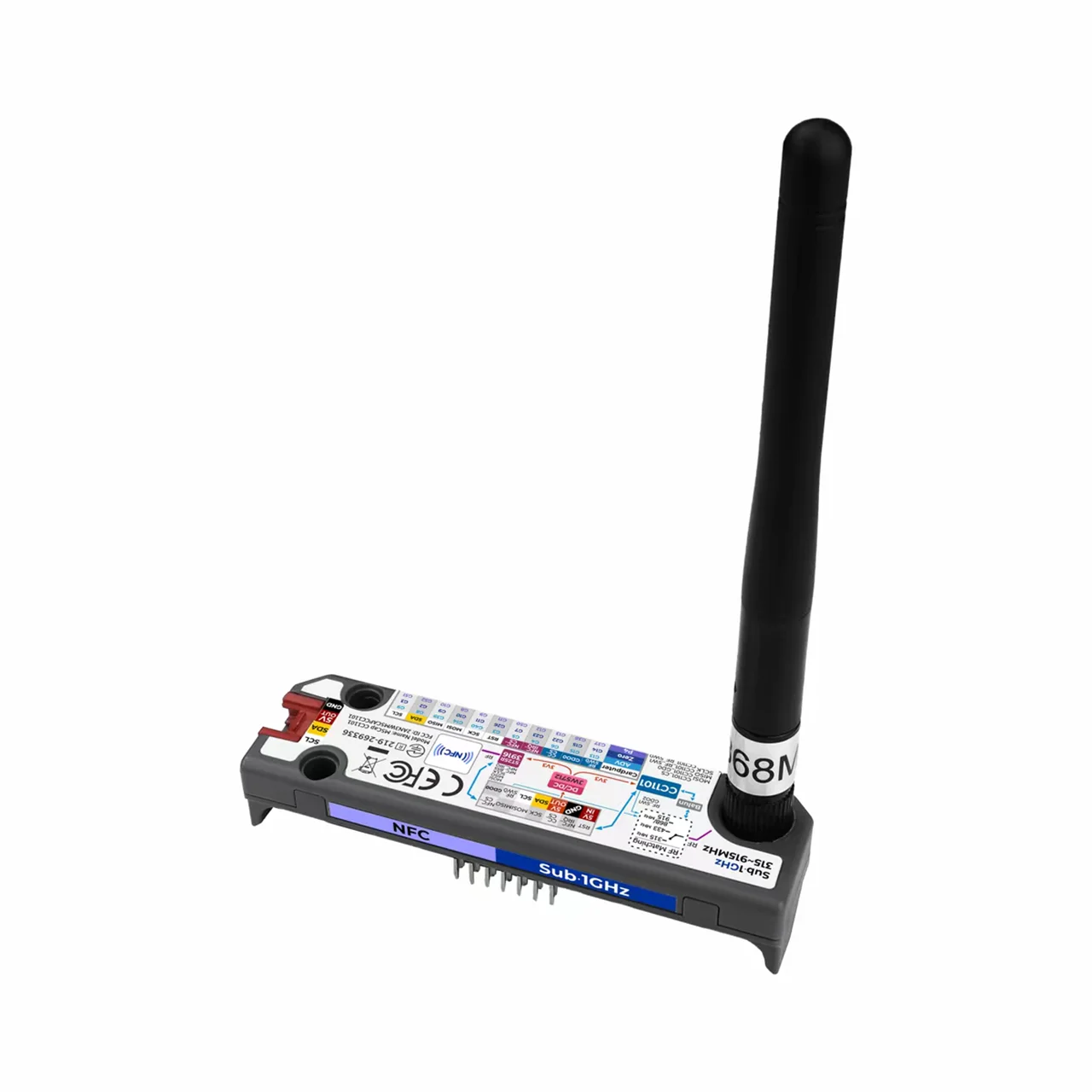 Official M5Stack Cap CC1101 integrates Sub-1GHz RF and NFC wireless expansion module