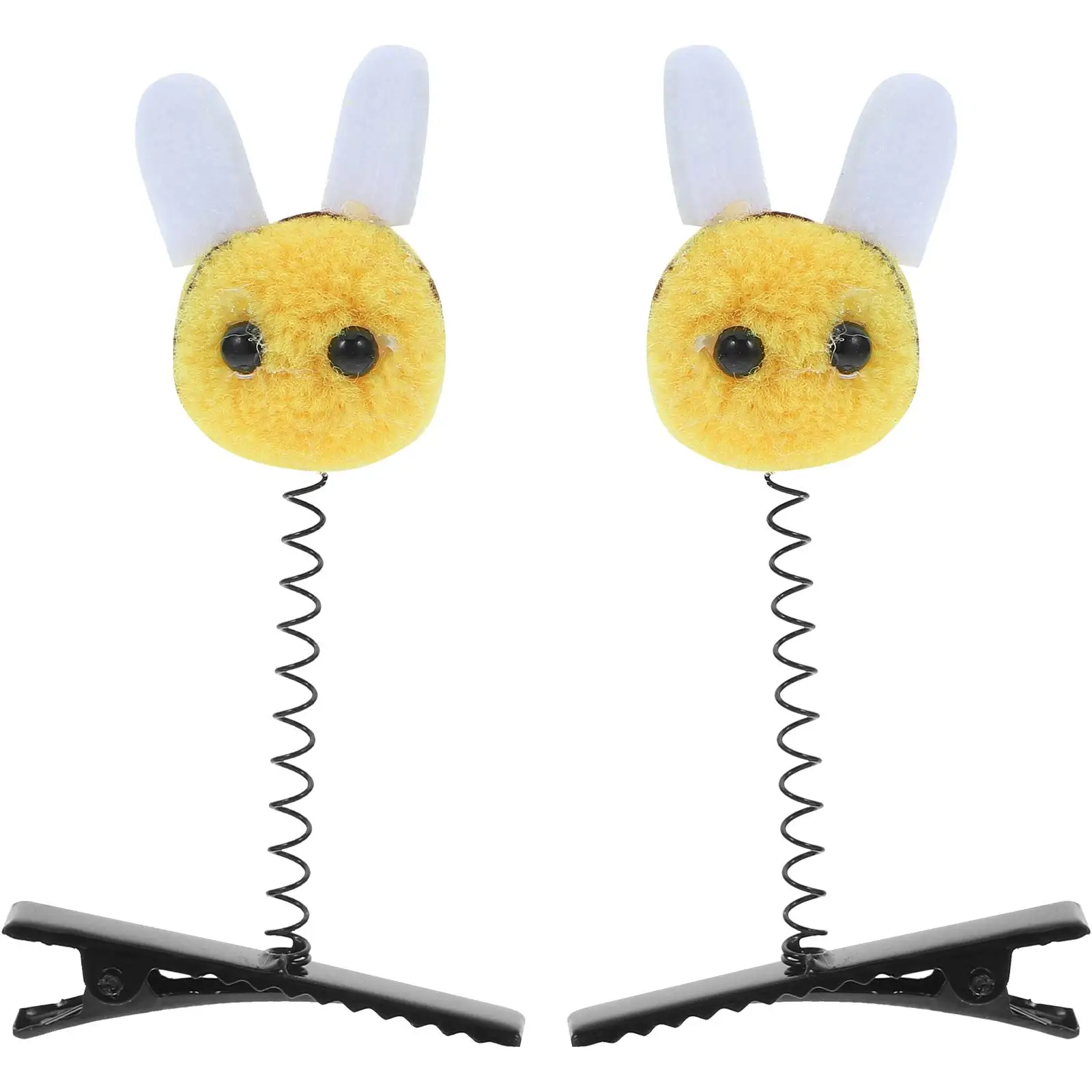 Little Bee Hairpin Yellow Cartoon Clip Accessories for Girls Decorate Iron Novelty Clips Bee-themed Child
