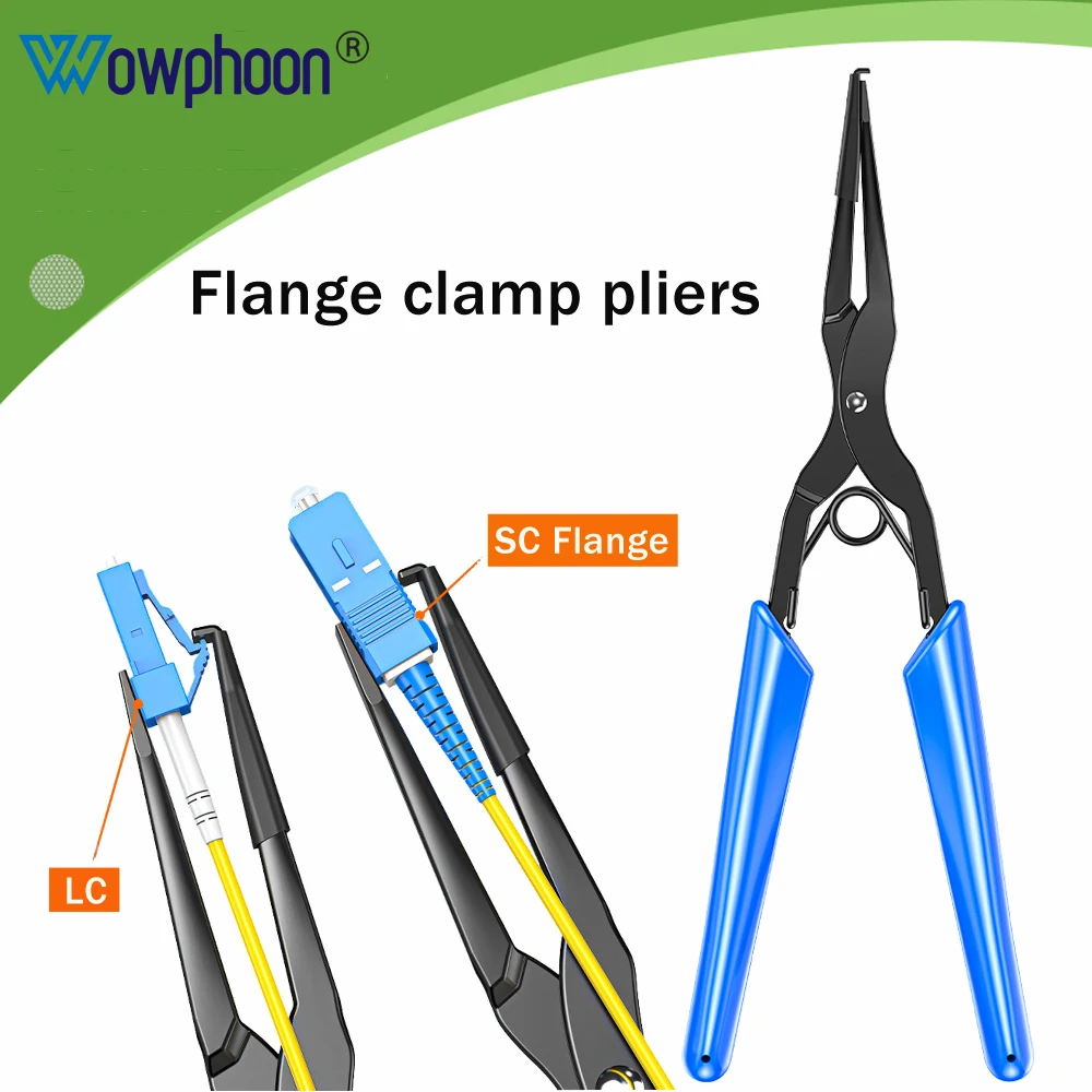 

Flange Clamp Fiber Optic Plug & Unplug Tool Long Nose Pliers Suitable for SC/LC Patch Cord Fiber Optic Connector Tool