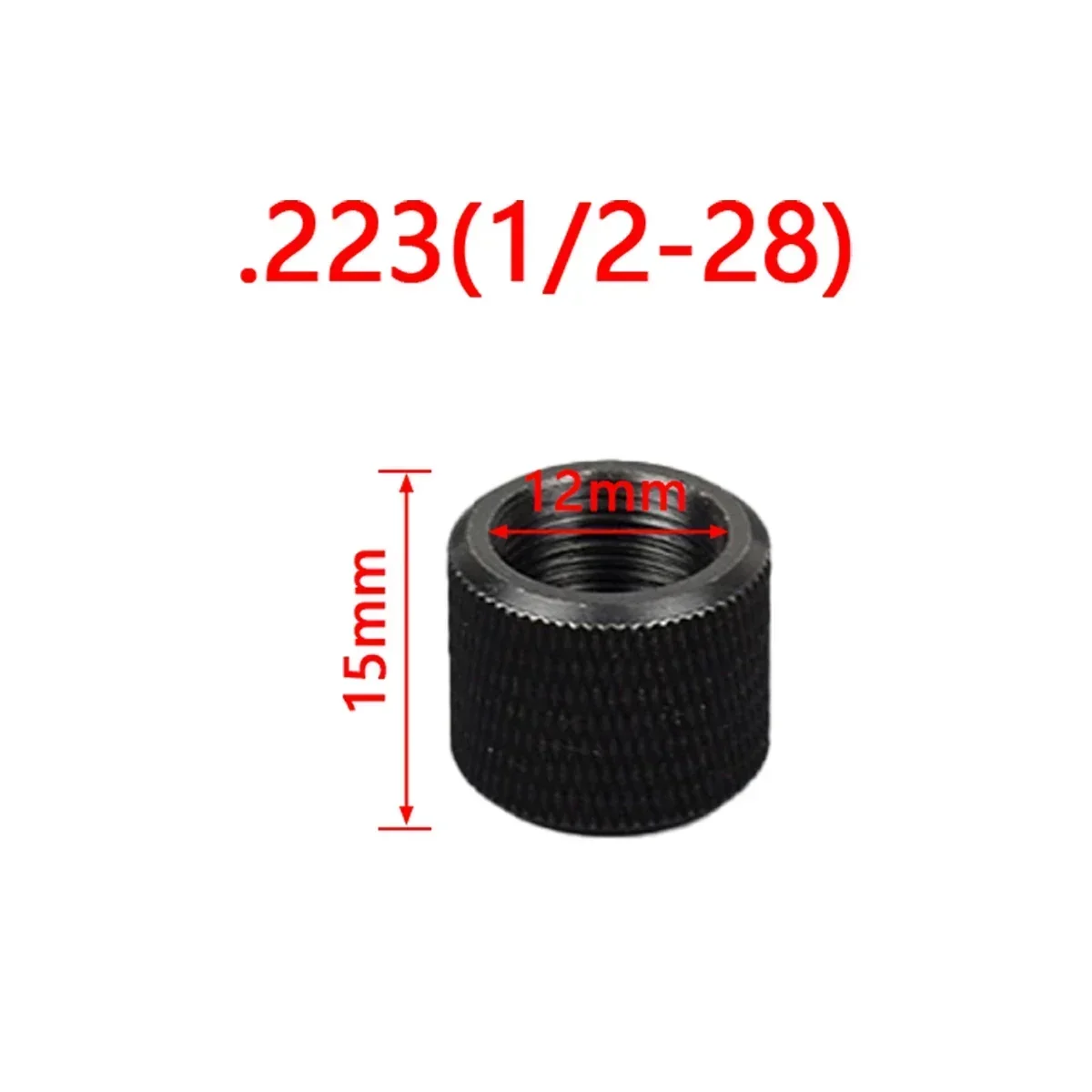 .223 .308 Adapter 1/2-28 5/8-24 Steel Protector Nut Screw Rolling nut