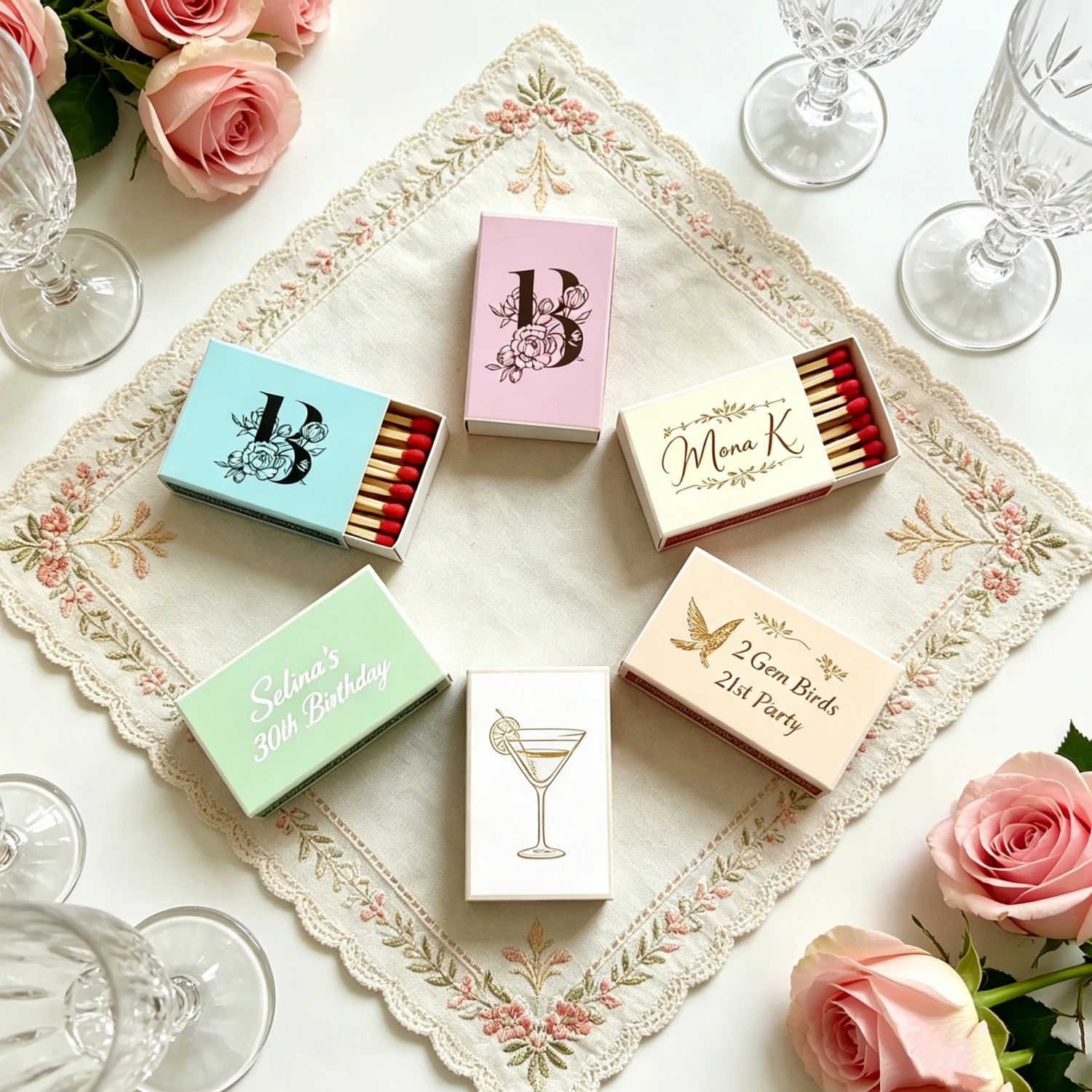 

Personalized Wedding Party Matchboxes, Custom Celebration Safety Match boxes, Fun Favours for Wedding