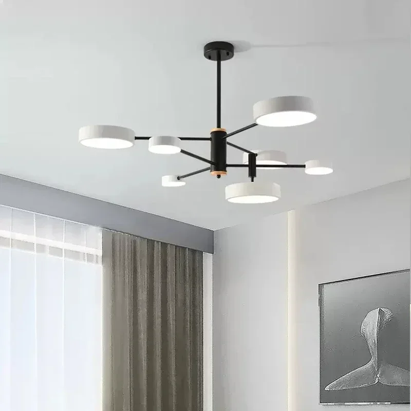 Nordic LED Decke Kronleuchter für Wohnzimmer Esszimmer Schlafzimmer Moderne Anhänger Lampe Wohnkultur Innen Beleuchtung Leuchte Glanz