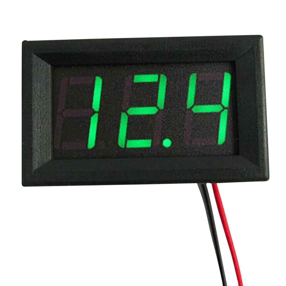 DC4.5V-30V Mini Voltage Tester LED Display 0.56 Inch Volt Instrument Tool Voltage Gauge for 6V 12V Electromobile Motorcycle Car