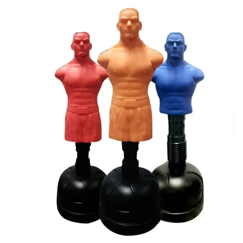 Dummy Sandbag Silicone Boxing Rubber Mock Taekwondo Fighting Adult Heavy Standing Family Use Boxing Sandbag