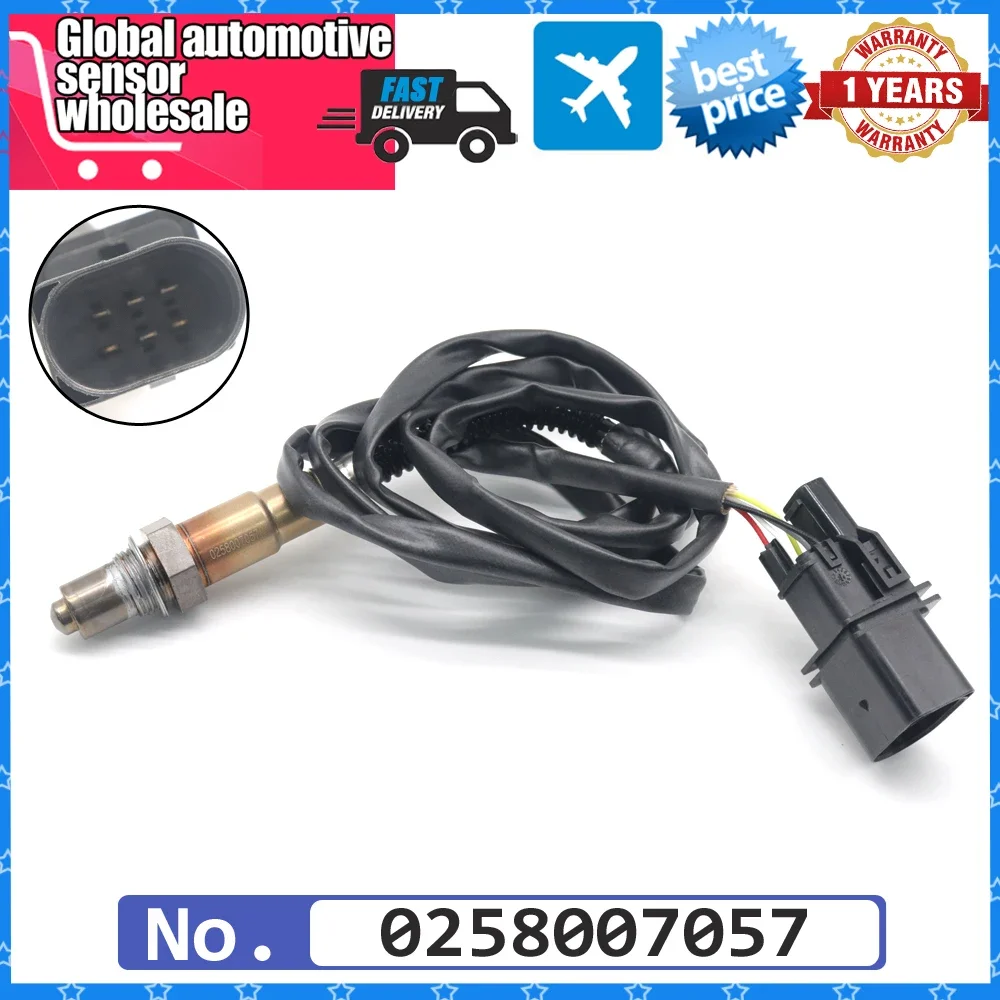 Upstream LSU4.2 Air Fuel Ratio Lambda O2 Oxygen Sensor 0258007057 For AUDI TT Volkswagen Je tta Golf Beetle 17014 1.8L 99-05