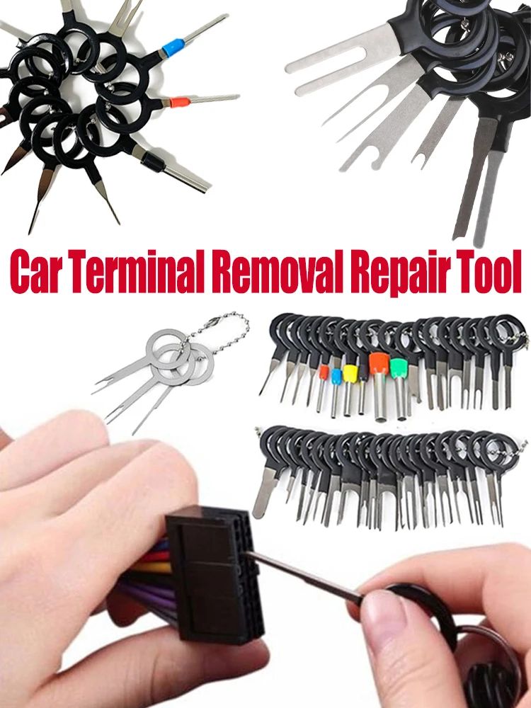 Zestaw narzędzi do demontażu zacisków samochodowych Skrzynka Wire Plug Pin Extractor Connector Extractor Pins Removal Tool Terminal Plug Repair Tools — zdjęcie 2