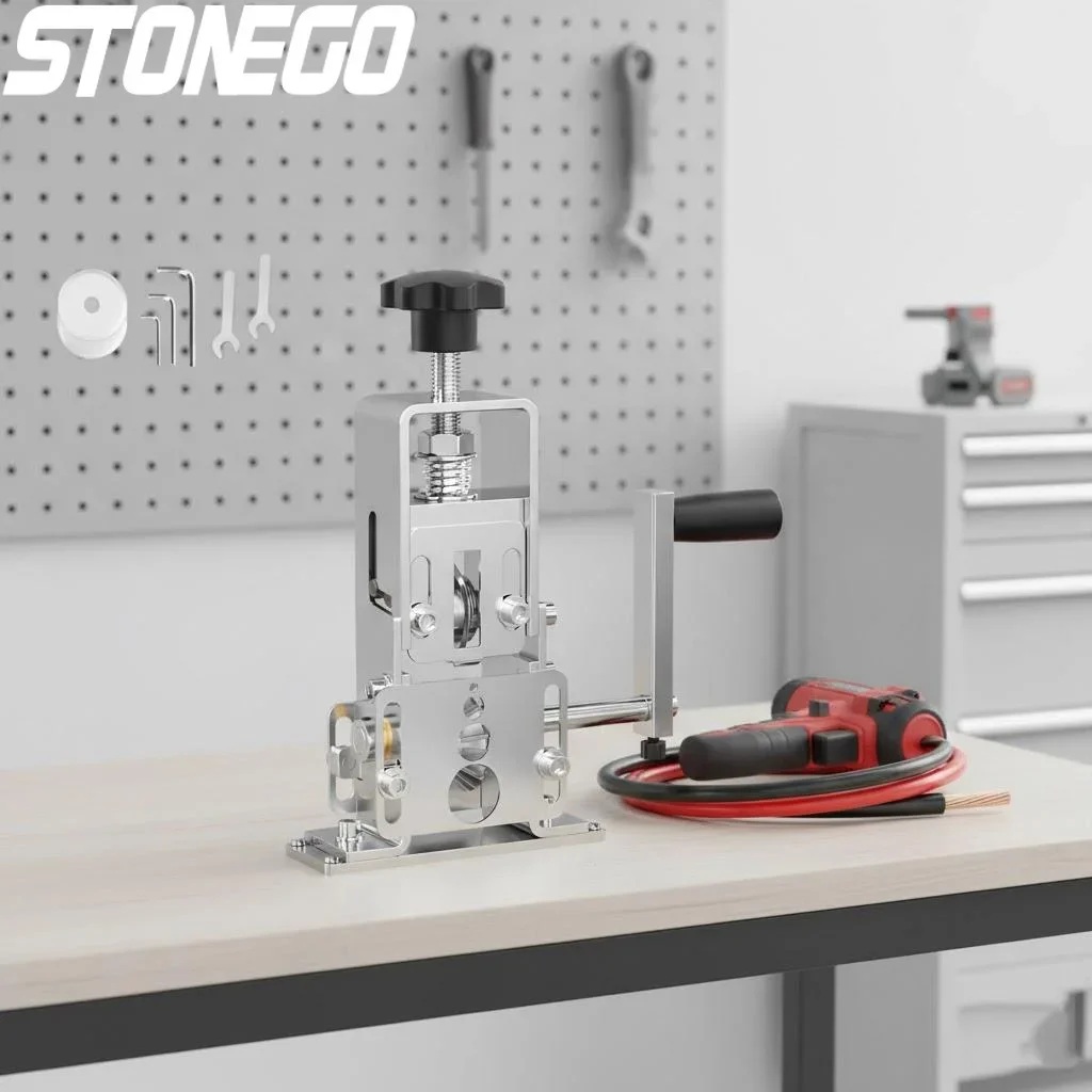 Electric Wire Stripping Machine Hand Crank and Motorized Portable Cable Stripper for Copper Aluminum Scrap Wire Peeling Tool