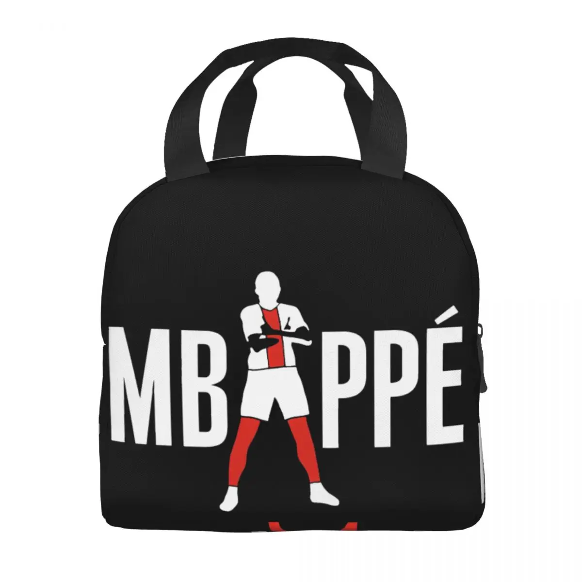 Kylian-Bolsa de almuerzo Mbappe Unisex, fiambrera portátil con aislamiento, Bento Box para alimentos