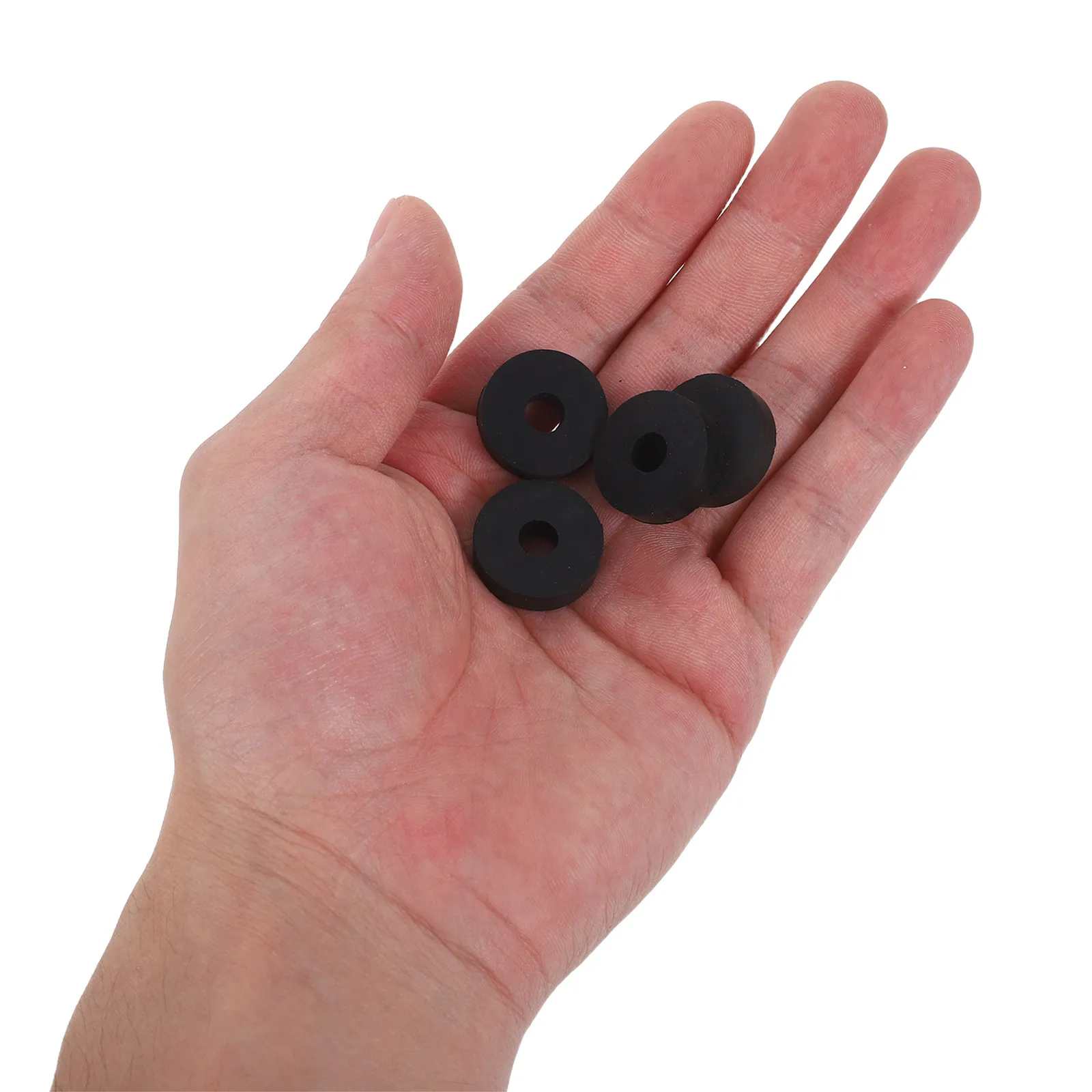 50Pcs O Shape Rubber Washers 20Mm Od 6Mm Id 5Mm Thick Black Anti Vibration Damping Pads Noise Reduction Isolator for Bolt Mounts
