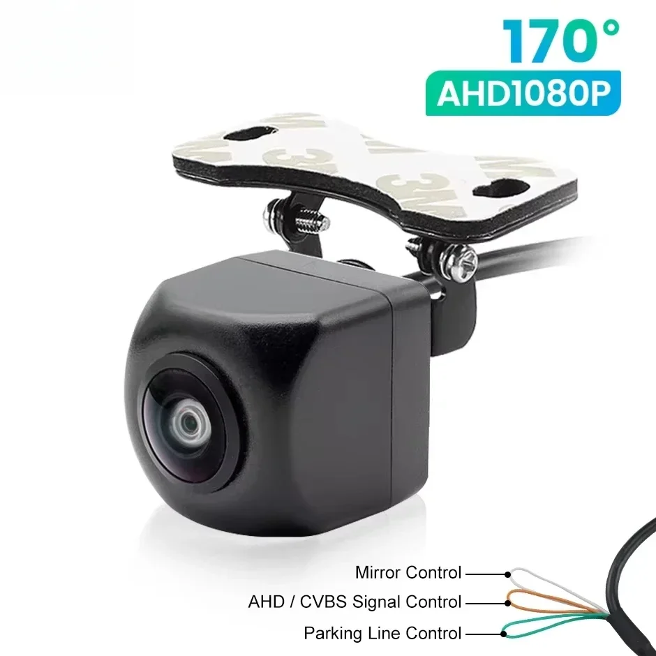 

Ownice AHD Car Rear View Camera Side Front Backup 170° Black Fisheye Lens Waterproof HD Night Vision Reverse Vehicle Universal