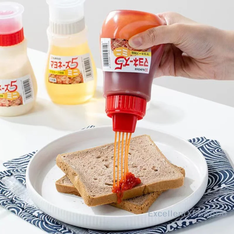 

5-Hole Seasoning Oil Sauce Bottle For Ketchup JamMayonnaise Olive Oil Squeeze Dispenser Kitchen Accessories Tools