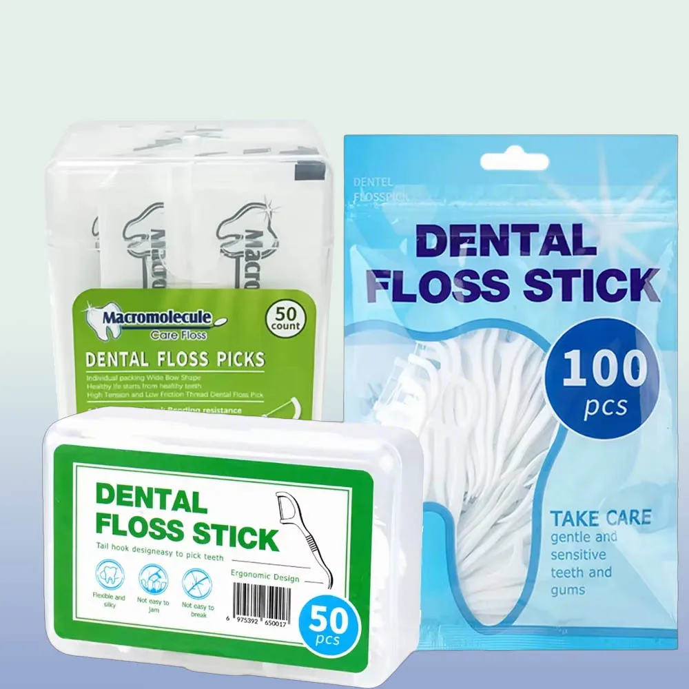 

Dental Floss Picks Interdental Brush Clean Between Teeth Toothpick Oral Hygiene Care Tools Gum Cleaning Teeth Cleaner Disposable