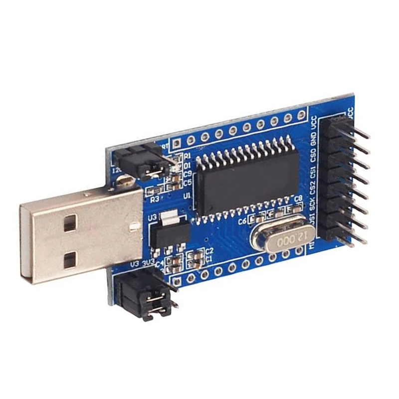 최고의 거래 341 모듈 USB To UART IIC SPI TTL ISP EPP/MEM 병렬 포트 컨버터