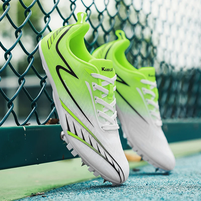 Men Sprint Shoes Professional Running Athletic Long Jump Light weight Track Spike Soft Field Non Slip Nails Race Racing Match