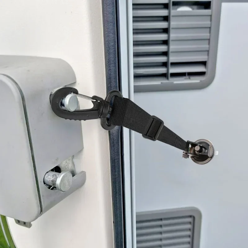 RV Door Retainer Strap - Stop Caravan Motorhome Doors Flying Shut in The Wind Keep Your Door Open Securely in Wind