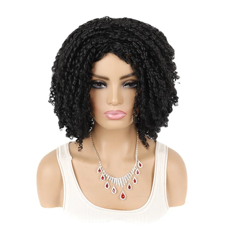 ファッショナブルなヘアスタイルのアフリカ女性用ドレッドロックふわふわカーリーウィッグ
