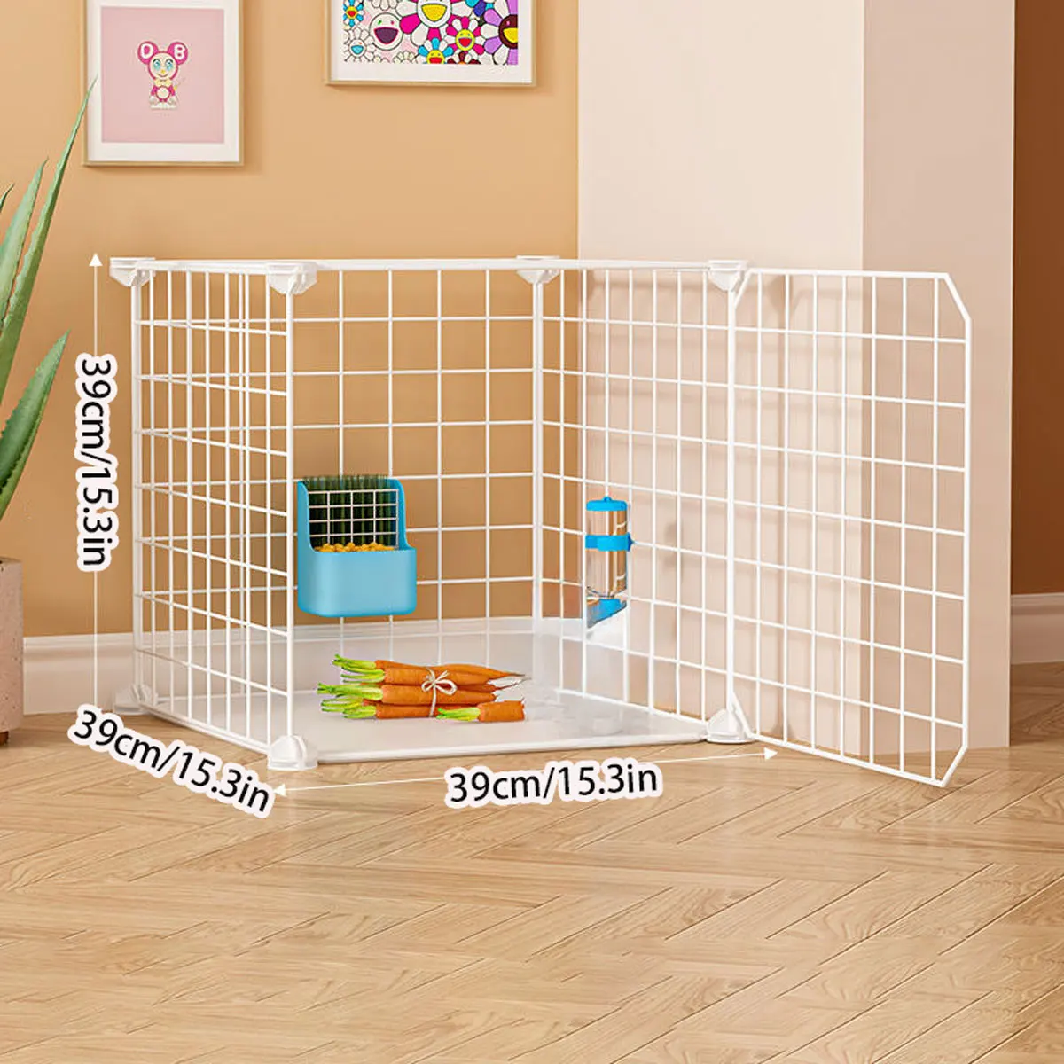 Rabbit Cage Indoor Special Cage Anti-Peeing New Rabbit Cage Household Rabbit Nest Guinea Pig Cage Guinea Pig Cage