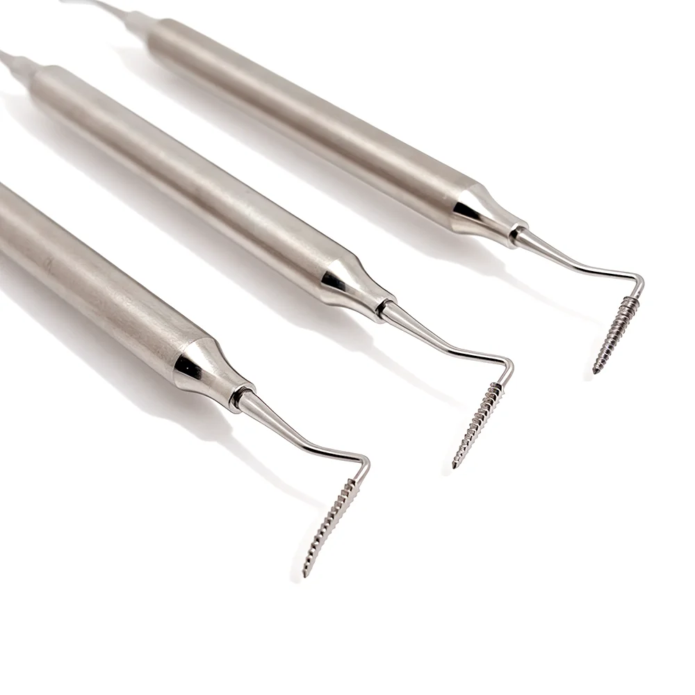 Periodontal Surgical Instrument Stainless Steel Double Ended Bone File Autoclavable for Dental Bone Contouring Work