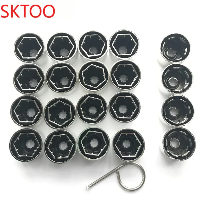 20PC/set 17MM Alloy Wheel Appearance Nut Lug Bolt Cover for Volkswagen/Golf/Passat/Polo