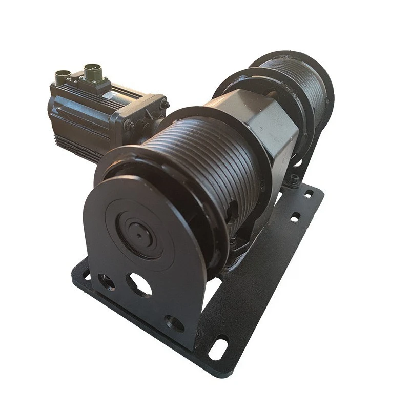 Servo double rope synchronous electric hoist, self-arranging rope control