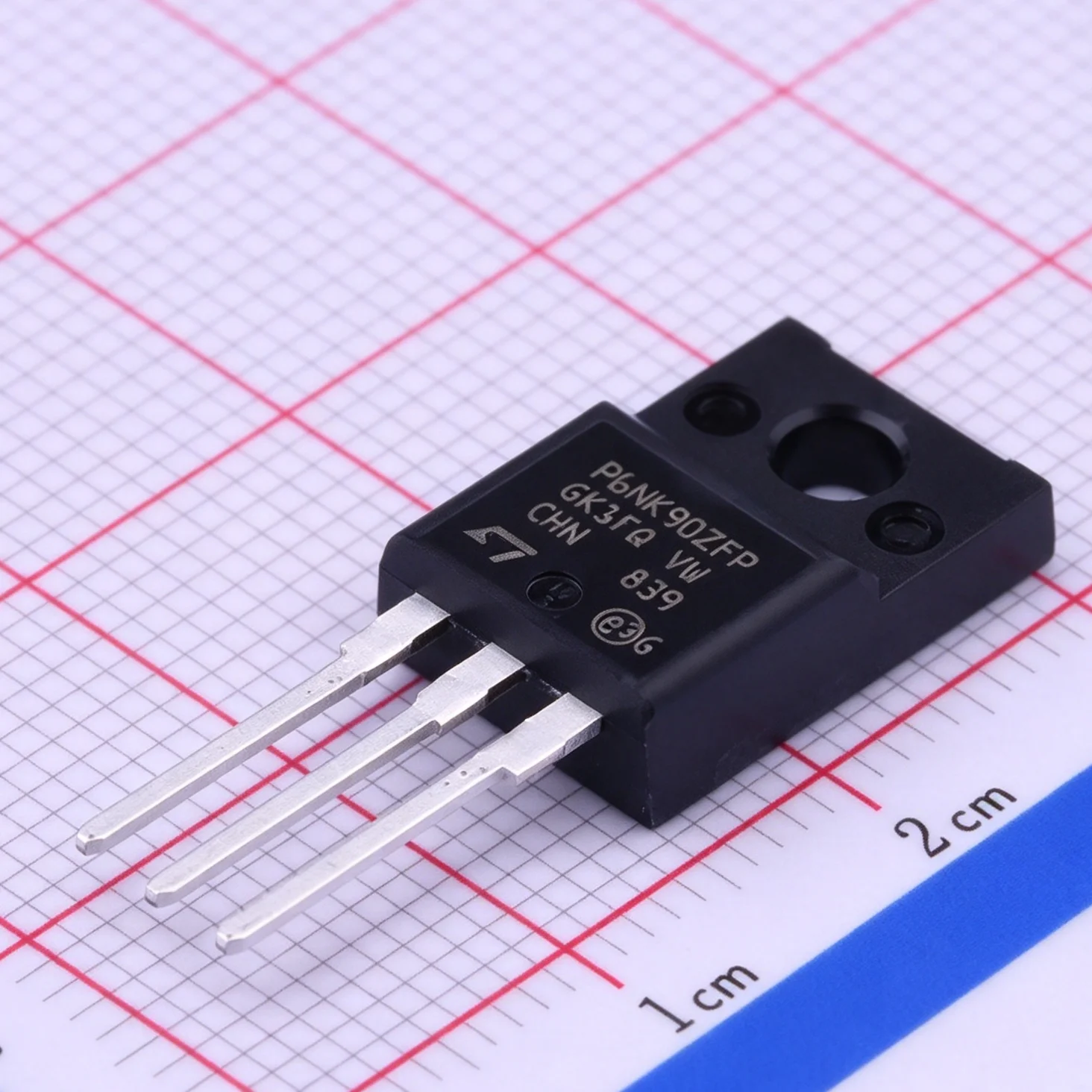 5PCS STP6NK90ZFP Marking P6NK90ZFP TO-220FP-3 900V 5.8A 30W 2Ω@10V 2 ohms N-channel NEW Original Field-Effect Transistor MOSFETs