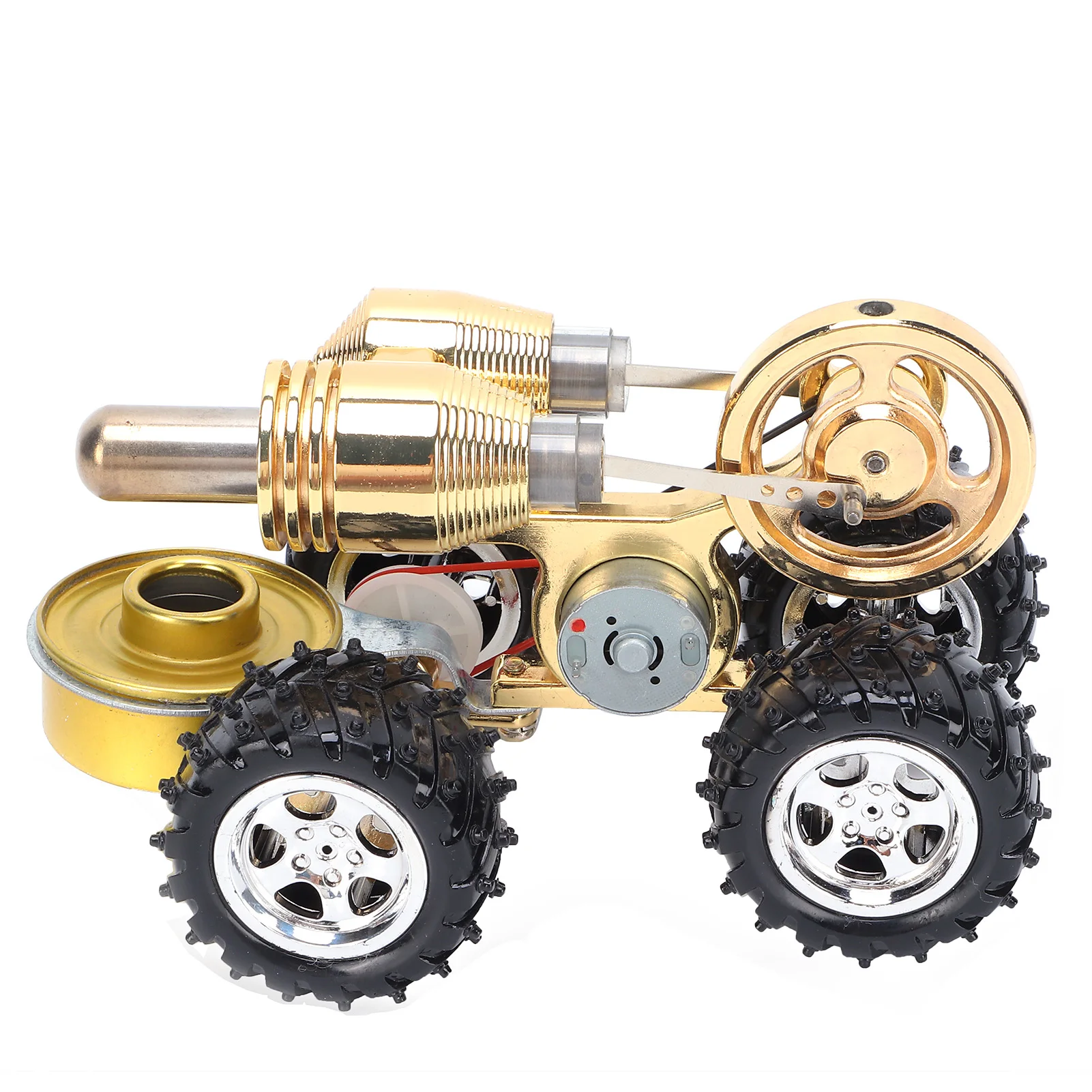 Stirling Car Engine Model Miniature External Combustion Power Exquisite Physics Science Kit for Experimental Toy Gift