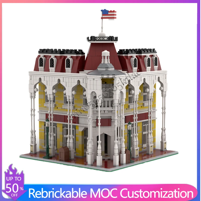3144 PCS Medieval Emporium City Edition MOC Customize Modular Building Block Design Model Creative DIY Boy Toy Christmas Gift