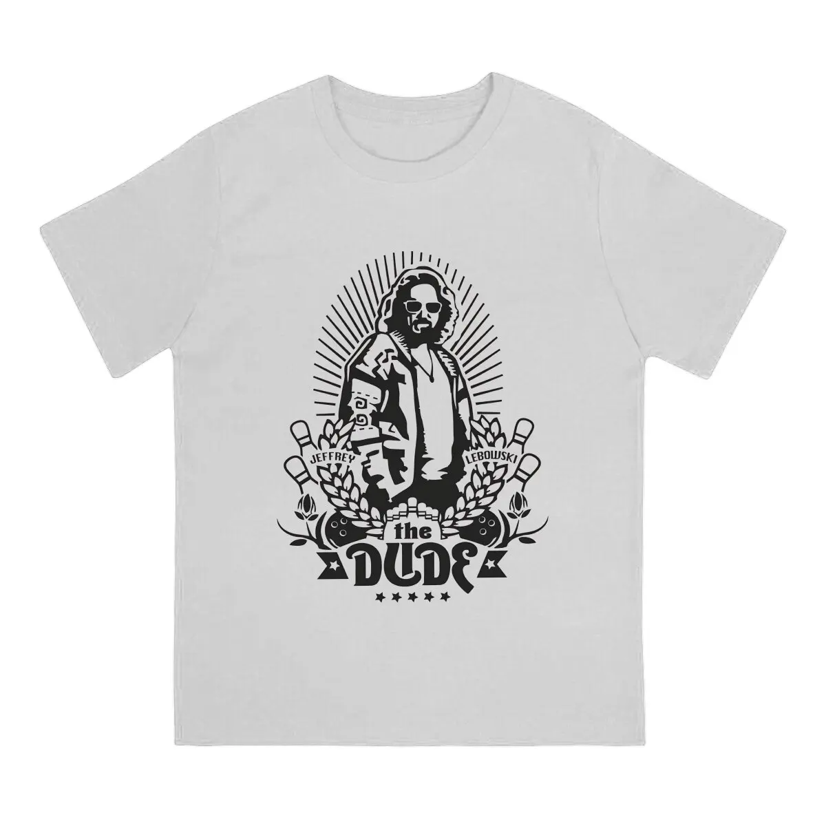 The Big Lebowski Movie The Dude Classic Tshirt Graphic Men Tops Vintage Punk Summer Polyester Short Sleeve Harajuku T Shirt