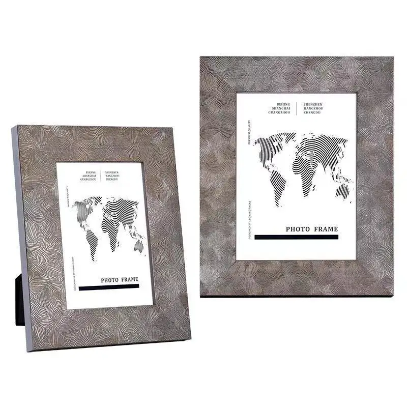 Nordic Light Luxury Solid Wood Picture Frame 6 Inch 7 Inch 10 Inch Table Table Model Room Soft Decoration Table Ornaments