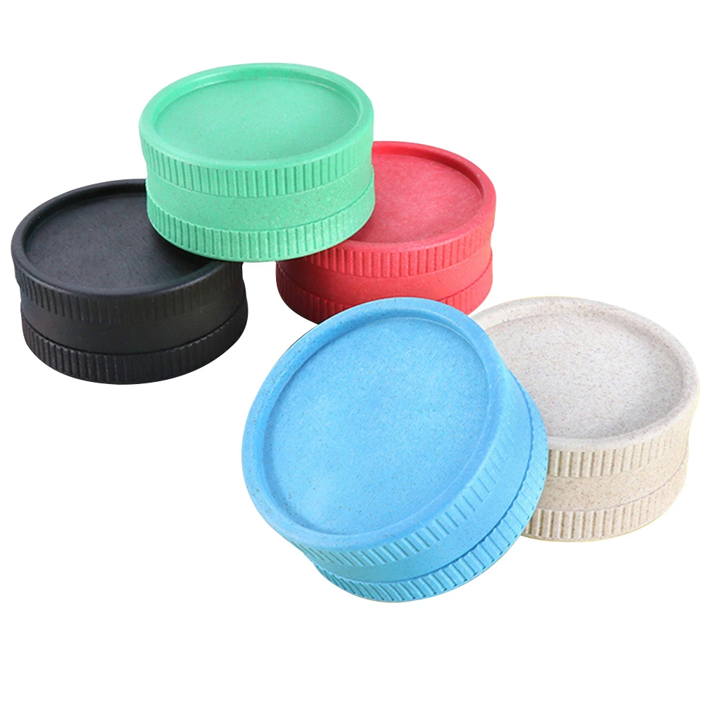 R&R 2 Layers 55MM Manual Plastic Herb Grinder Degradable Material Herbal Crusher Dry Herb Grinders for Smoking Accessories