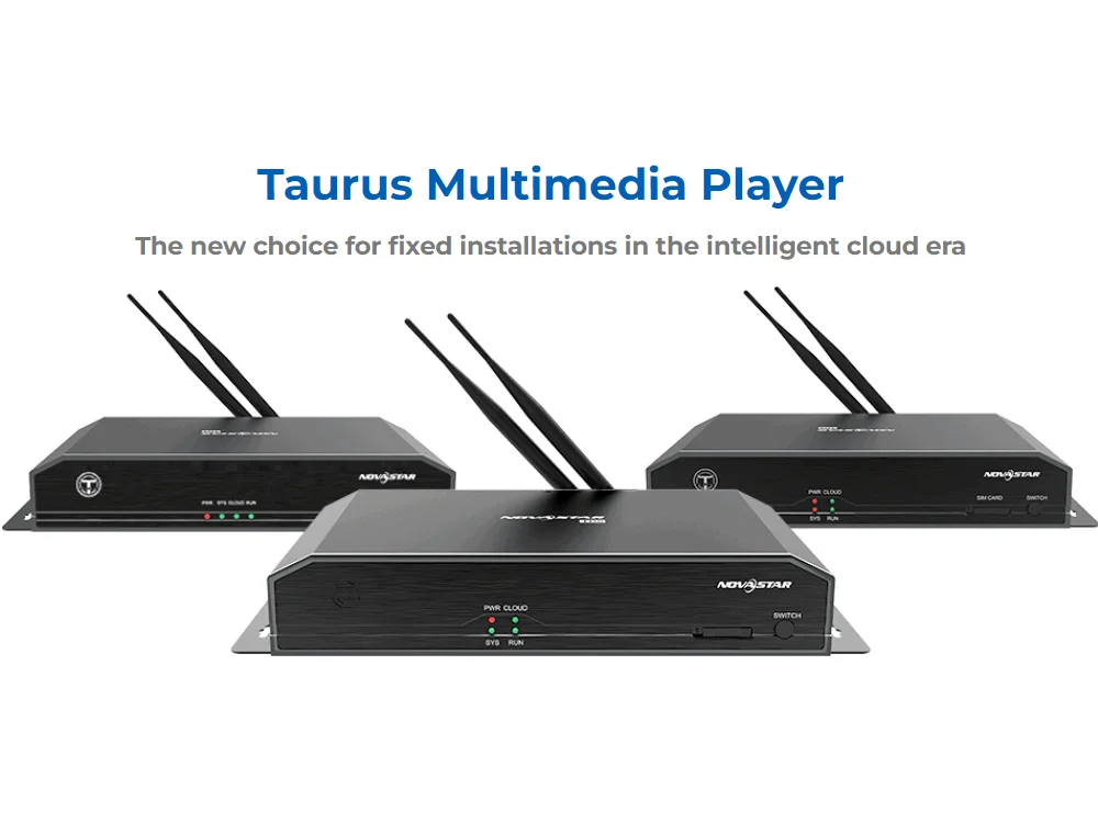 NOVASTAR TB50 Taurus Multimedia Player for fixed installations in the intelligent cloud era 1.3million pixels 2 Main 1 Backup