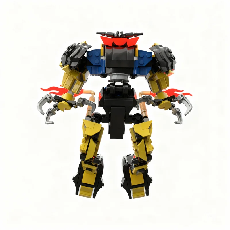 386pcs MOC Creator Designer Sets RebrickBot - EVO Model Building Blocks Architecture Creative DIY Collection 3D Birthday Display