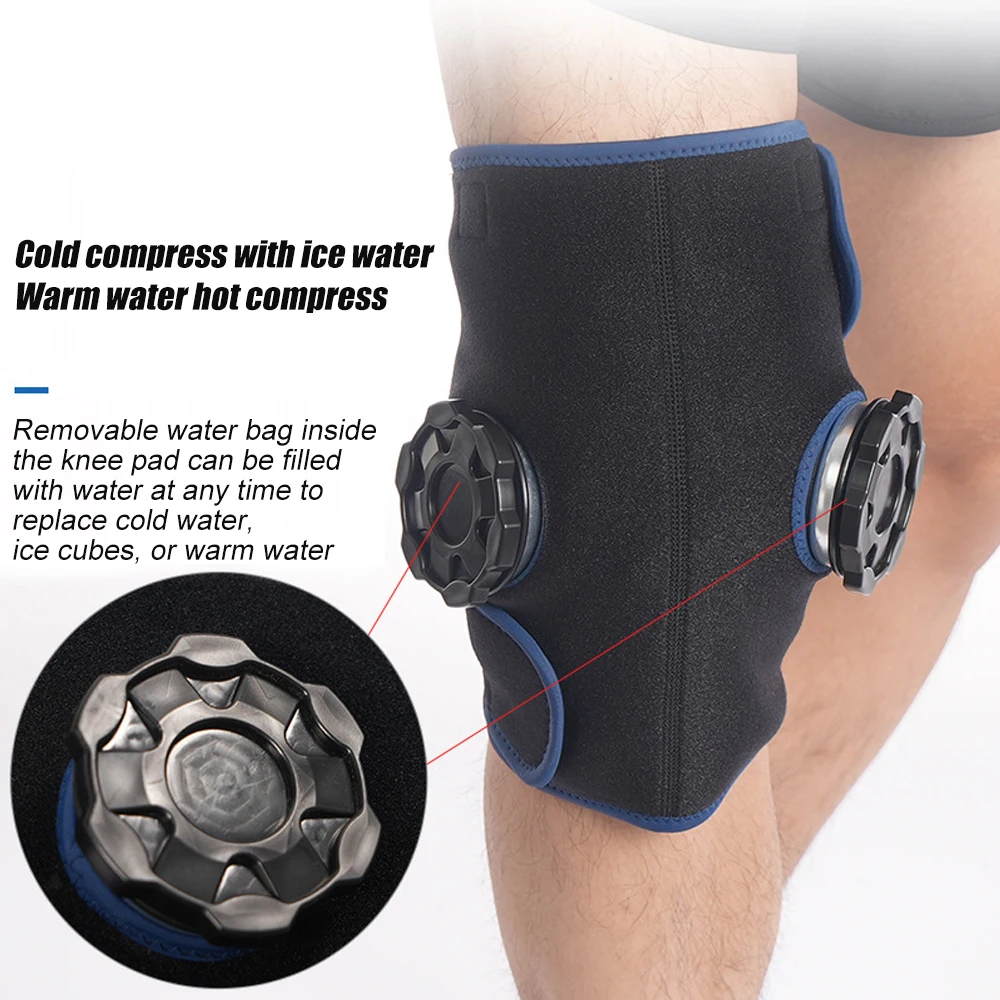 1Set Knee Ice Pack Wrap,Hot & Cold Therapy - Reusable Compression Best for Meniscus Tear,Injury Recovery,Bursitis Pain Recovery