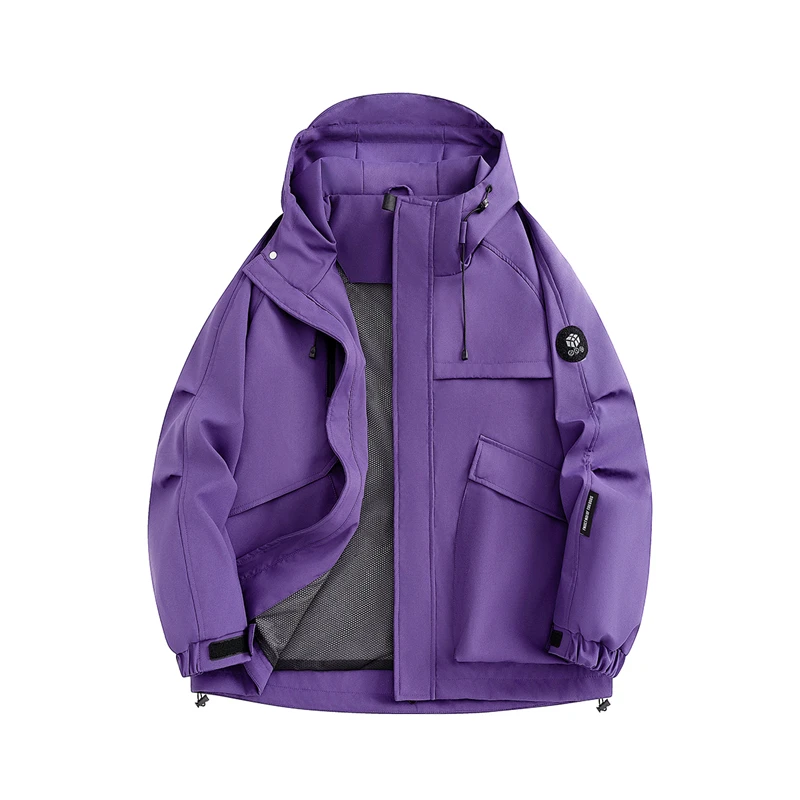 Chaqueta deportiva transpirable a prueba de viento para acampar al aire libre, escalada de montaña, ropa de hombre Lacoste de moda y multifuncional