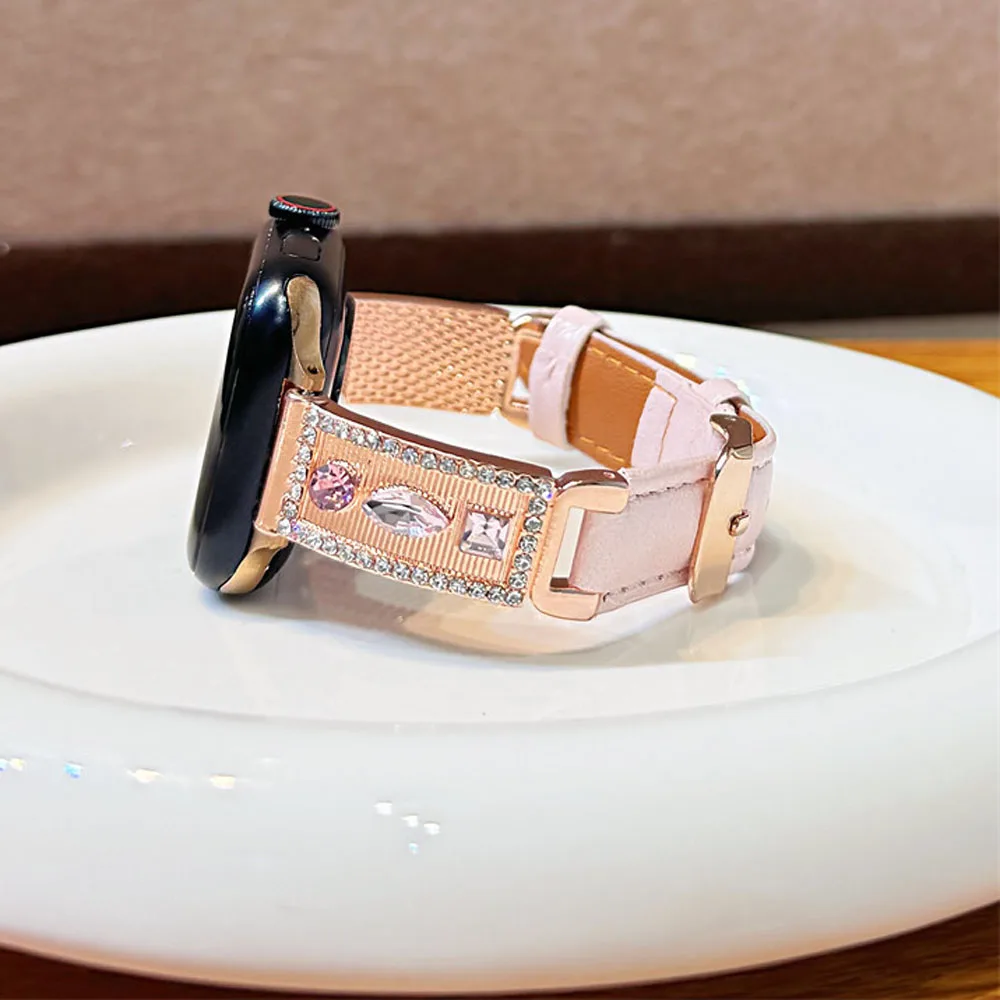 حزام جلد معدني نحيف لسلسلة ساعات أبل 10 9 8 7 se 6 5 4 Ultra2 لساعة iWatch 42 مللي متر 46 مللي متر 41 45 مللي متر 40 مللي متر 44 مللي متر سوار