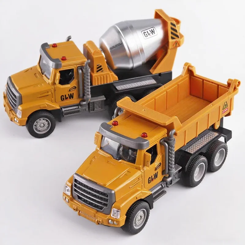 1:46 Timber Transporter Tipper Sound Light Alloy+Plastic Model Diecast & Toy Play Vehicles Decoration Collection Boy Toys Gift