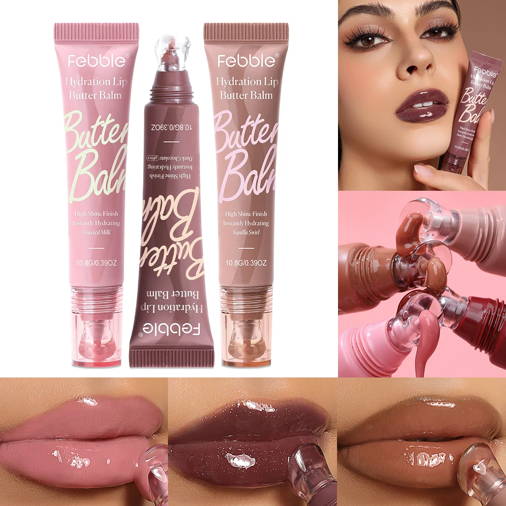 페블 3팩 립밤, 수분 공급 및 보습 립 시트, 컴팩트하고 휴대 가능