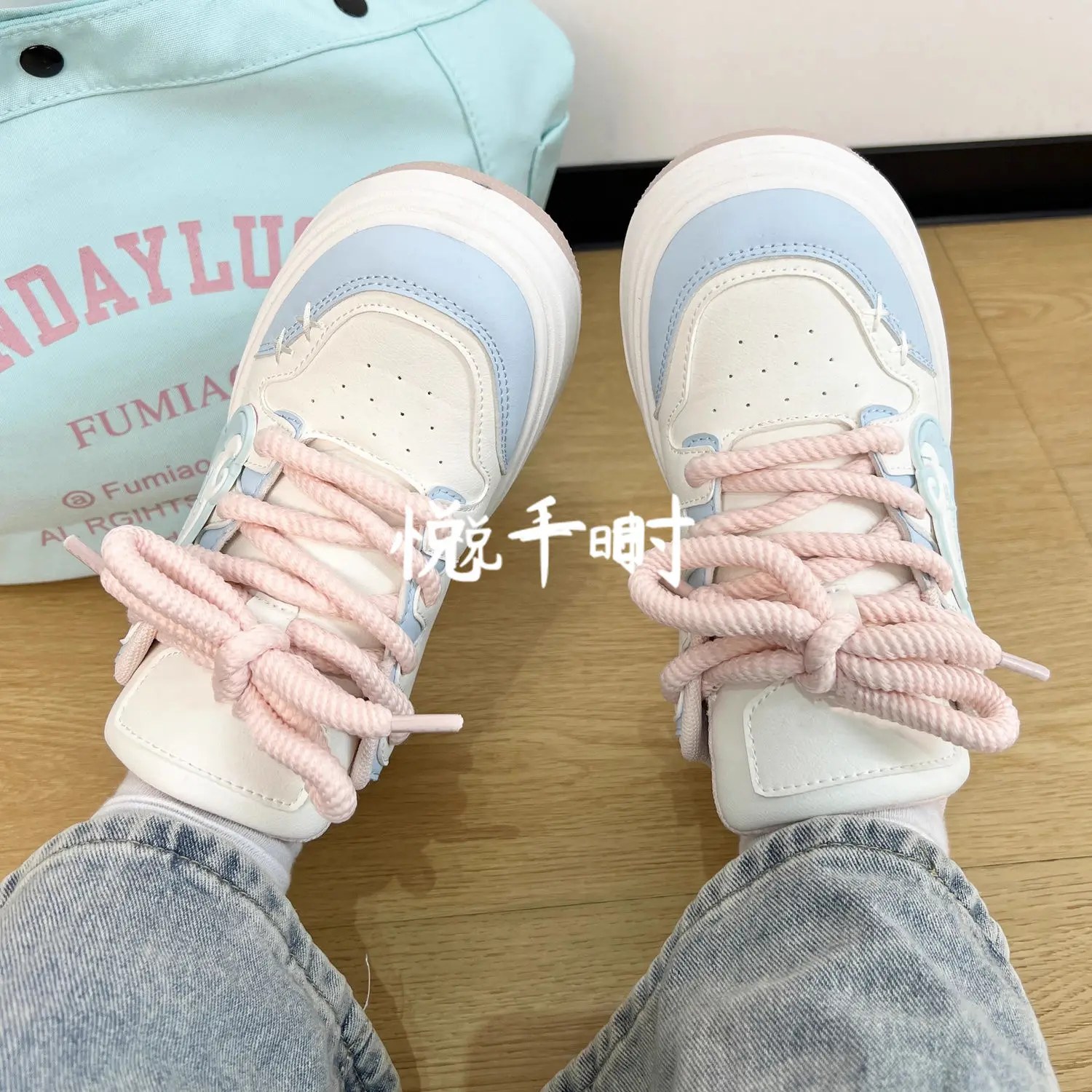 Kawaii Shoes Women Platform Sneakers Spring Summer 2024 Tennis Female White Lolita Korean Cute Vulcanize Footwear Skateboard