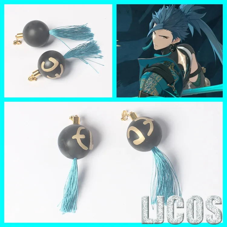 2025 Anime nuevo Cosplay disfraz Clips para las orejas acrílico Wuthering Waves Jiyan EVA pendientes tomar accesorios para fotos