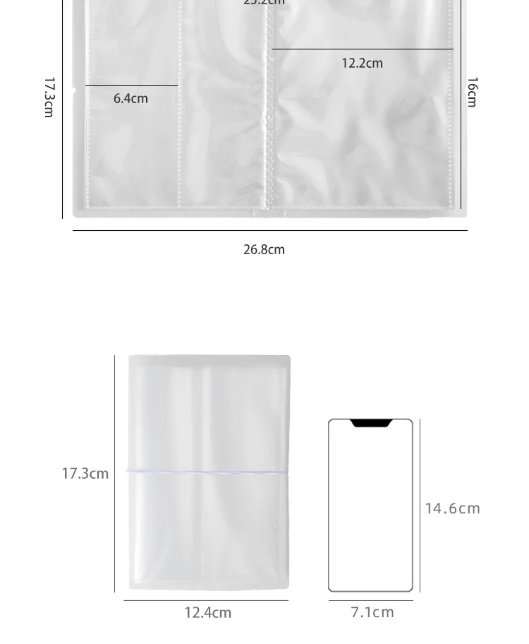 20-seitiger, hochtransparenter PP-Aufbewahrungsordner, Doppeltaschen-Sammelalbum für Lesezeichen, Aufkleber und Fotokarten. – Detail 13
