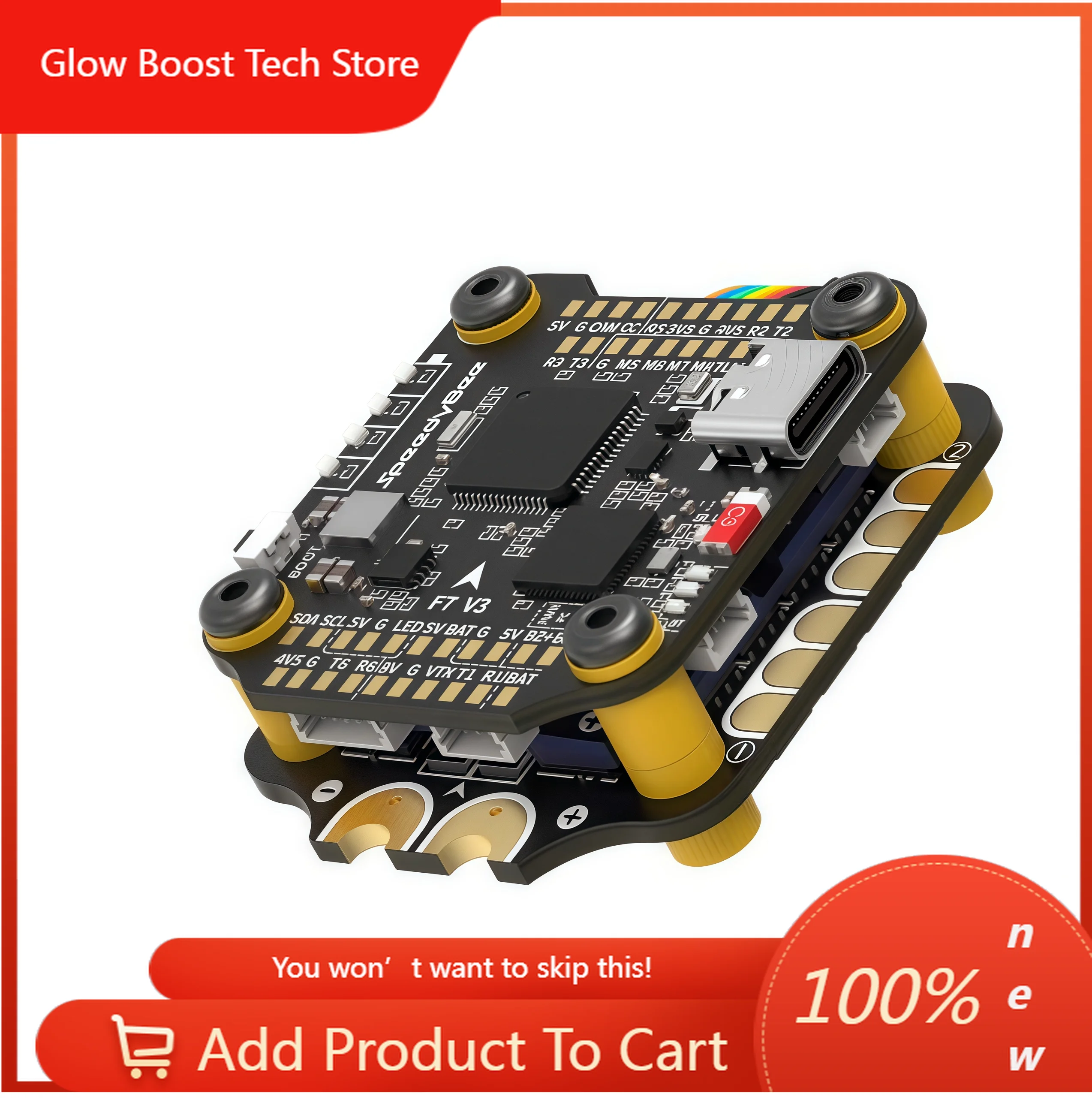 

NYSpeedyBee F7 V3 BL32 50A 30x30 Flying Tower Fortinet SB-STACK-F7V3-50 Flight controller F7V3 SPEEDYBEE-F7V3